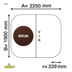 Ulkoporealtaan lämpökansi | 225x190 r22 | Ruskea | 112292