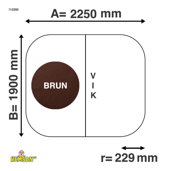 Ulkoporealtaan lämpökansi | 225x190 r22 | Ruskea | 112292